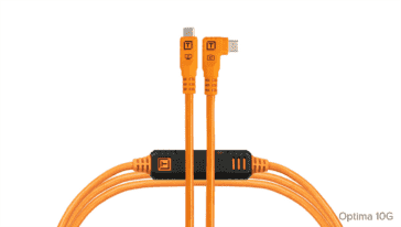 TetherPro Optima 10G USB-C, Straight to Right Angle Cable