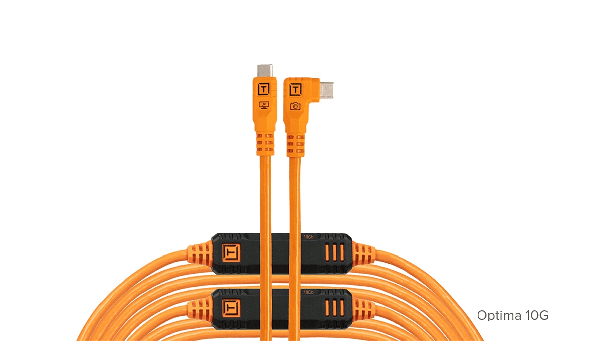 TetherPro Optima 10G USB-C, Straight to Right Angle Cable - Image 4