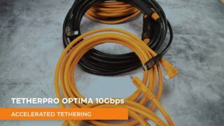 TetherPro Optima 10G USB-C, Straight to Right Angle Cable